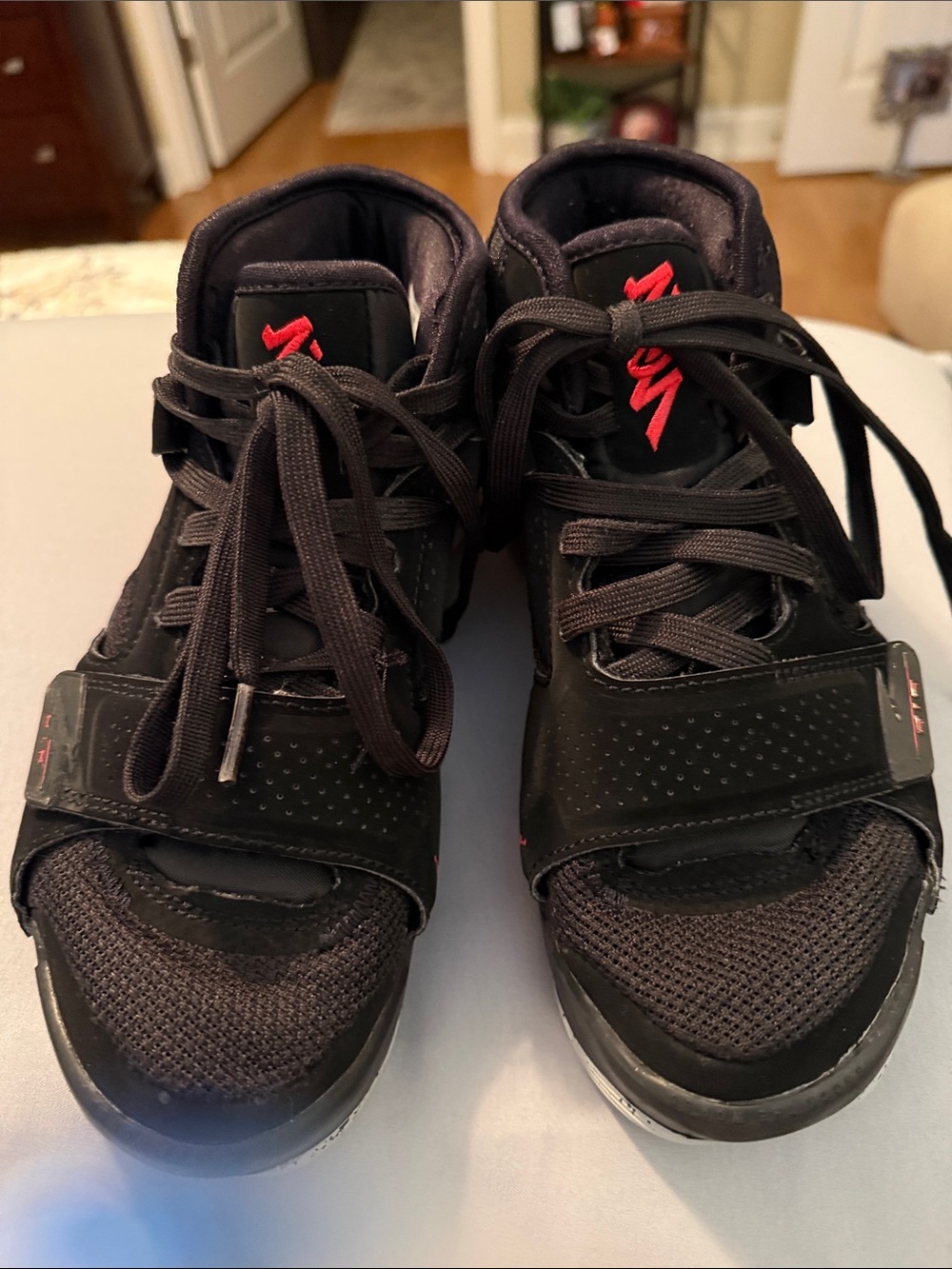 Jordan Kids Black and Red Sneakers